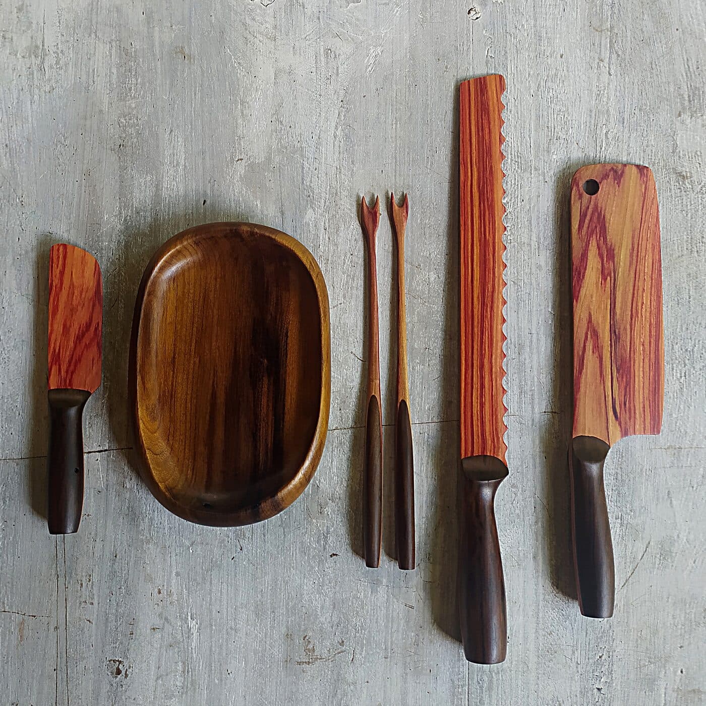 Conjunto de Talheres — Tons Naturais